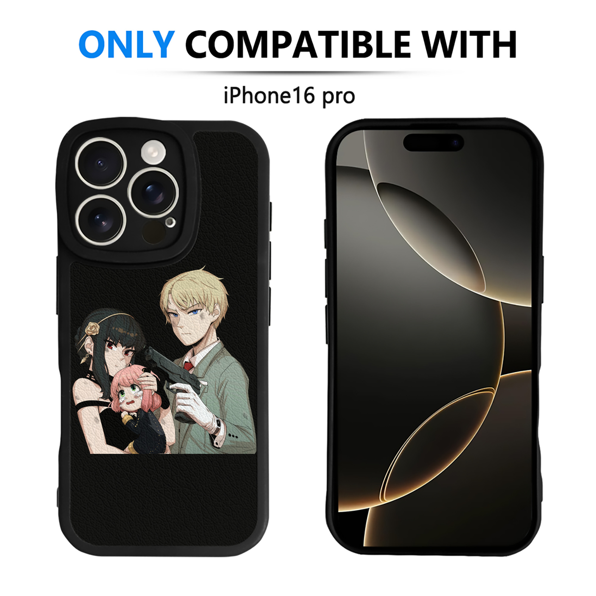 （画像用） SPY×FAMILY间谍家家酒 【iPhone 16シリーズ対応】シリコンスマホケース（レザー調） 材質：シリコン